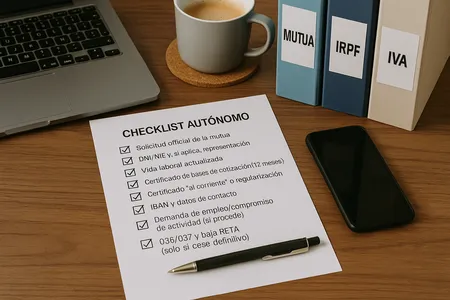 Checklist de documentos para solicitar el cese de actividad