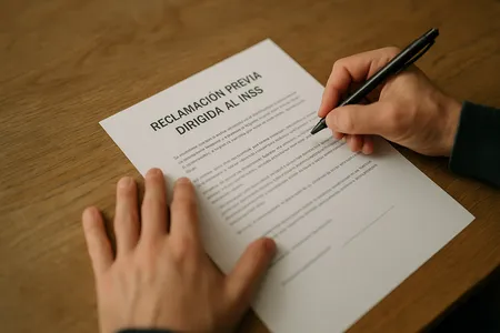 Modelo de reclamación previa al INSS por incapacidad permanente descarga y guía paso a paso