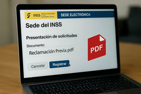 Presentar reclamación previa por sede electrónica del INSS guía paso a paso