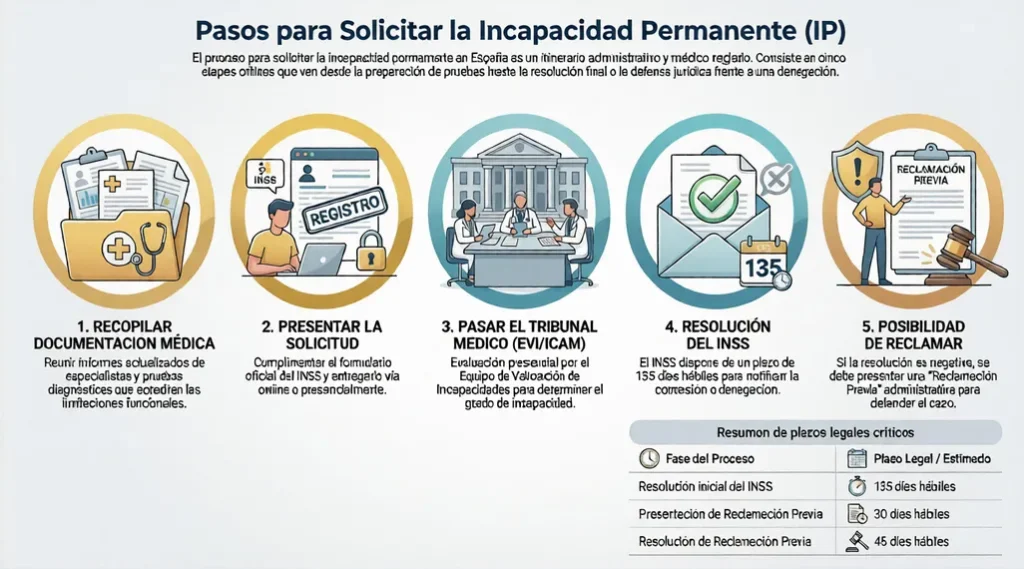Pasos para incapacidad permanente