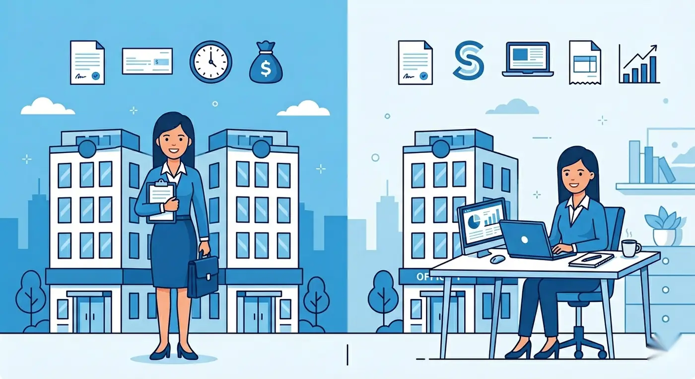 Infografía que compara pluriempleo (dos trabajos por cuenta ajena) y pluriactividad (cuenta ajena más autónomo).