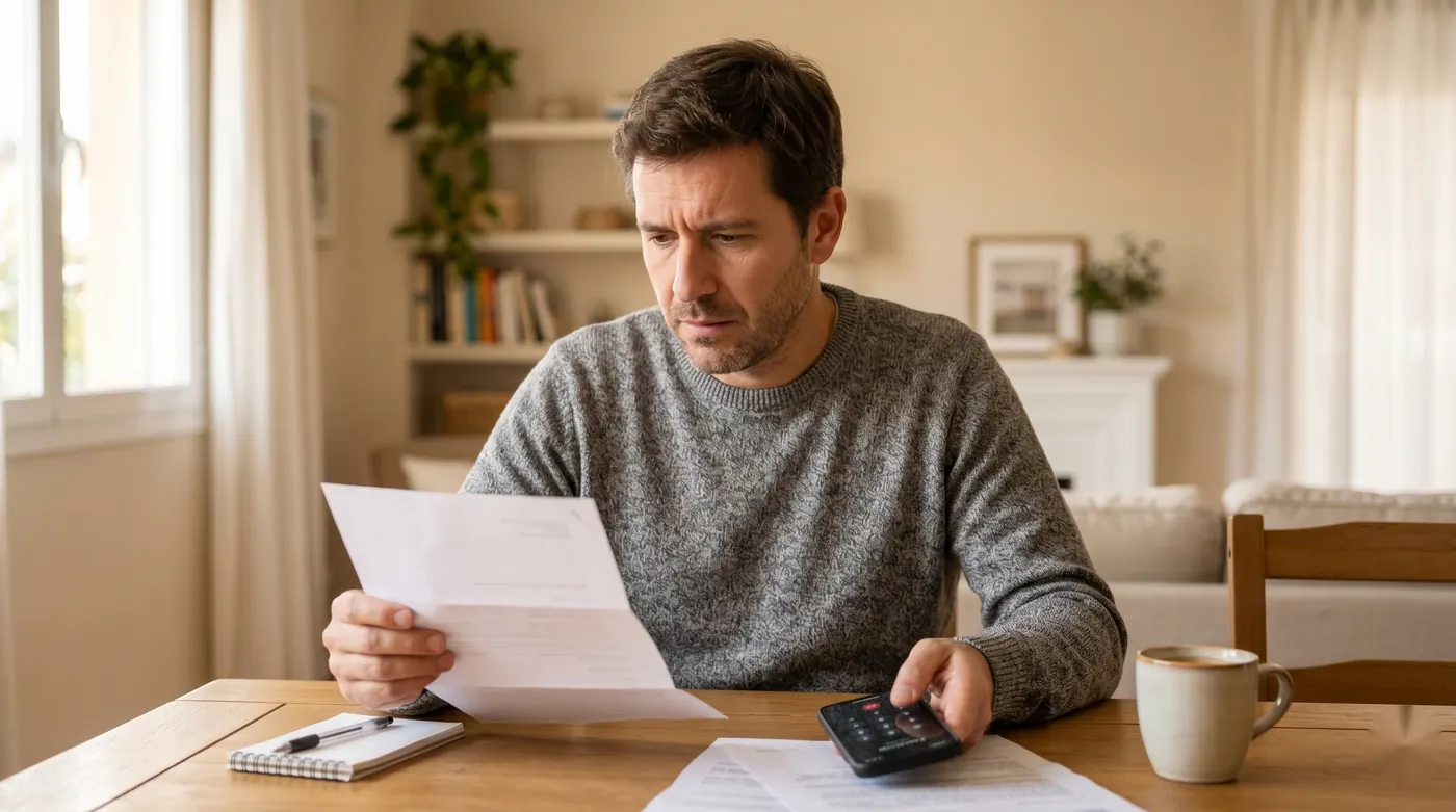 Trabajador revisa la resolución del INSS tras agotar los 545 días de baja y se pregunta si tiene derecho al paro