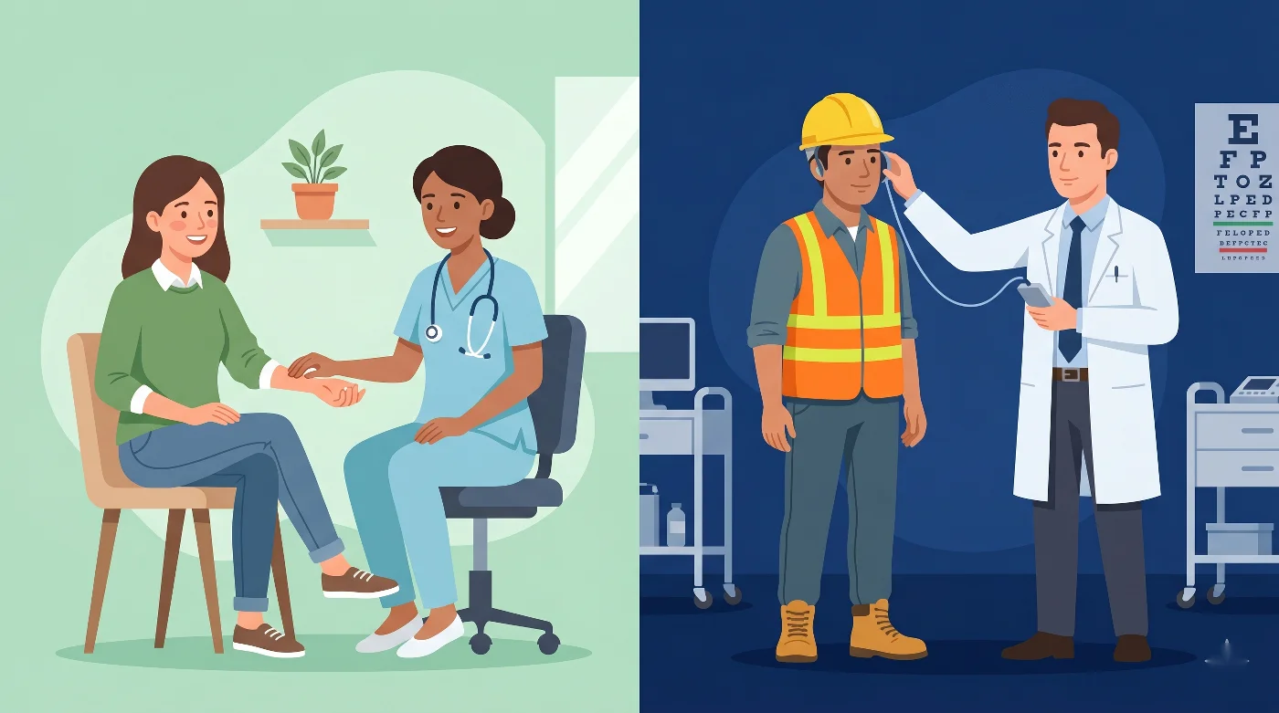 Infografía sobre cuándo es obligatorio el reconocimiento médico laboral según Art. 22 LPRL 2026